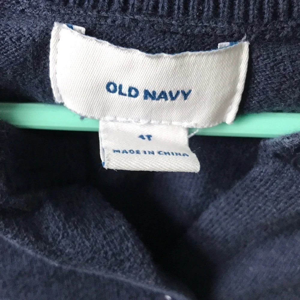 Old Navy Blue Button Up Sweater Size 4T